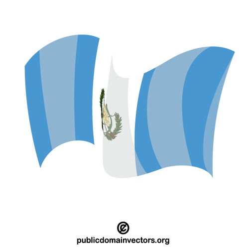 De vlag van de Republiek Guatemala