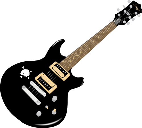 Vector graphics of electric guitar