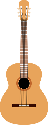 Музыкальный инструмент гитара векторное изображение