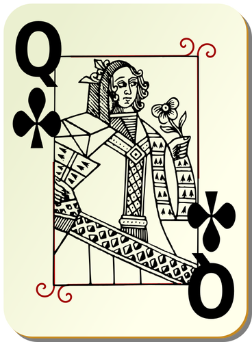 Queen of clubs image