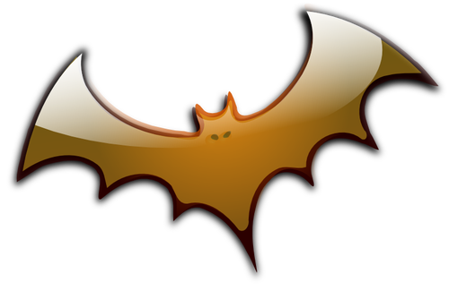 Imagem de vetor de morcego Halloween Brown