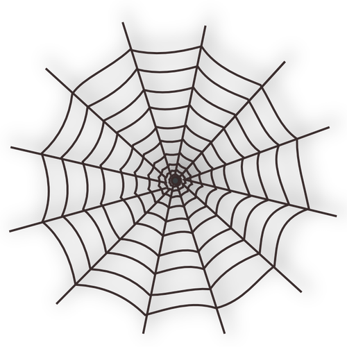 Ilustração em vetor de teia de aranha