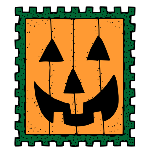 Image de vecteur pour le timbre Halloween