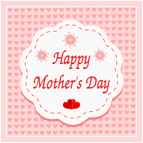 Cartão de dia das mães feliz