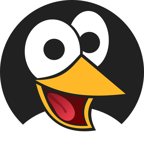 Pinguïn lachen vectorafbeeldingen
