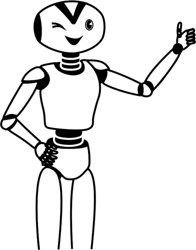 Cartoon-Roboter