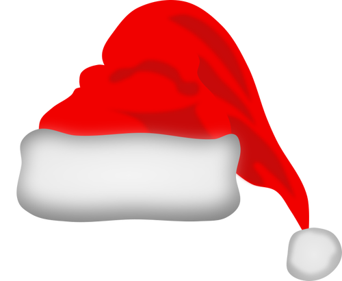 בתמונה וקטורית כובע של סנטה קלאוס