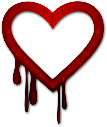 Vector de la imagen de la sangre del corazón