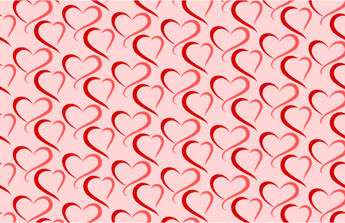 Herz-Muster auf rosa Hintergrund