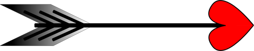 Векторное изображение стрелки душой
