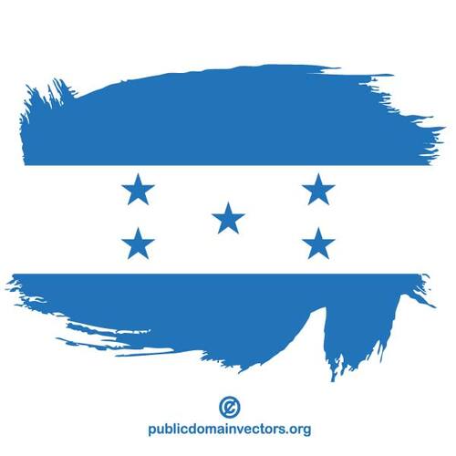 Pintada bandera de Honduras