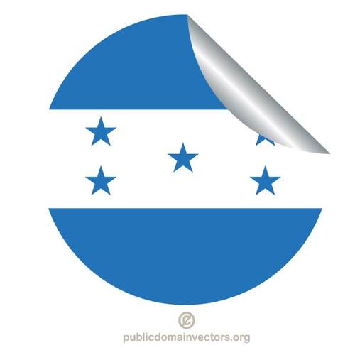 هندوراس العلم ملصقا
