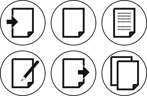 Vektorové grafiky ze souboru ikony počítače OS