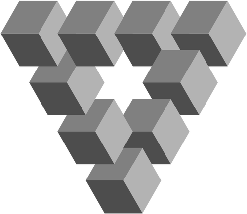 Geometrical triangle icon