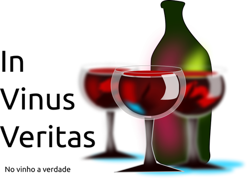 Vector de la imagen de amigos del vino muestra