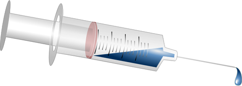 Vector de la imagen médica de la inyección