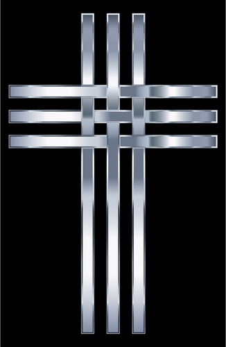 Stylisé titane Croix
