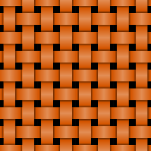 Orange strikket mønster