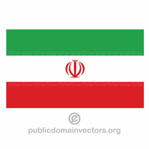 Bendera Iran vektor