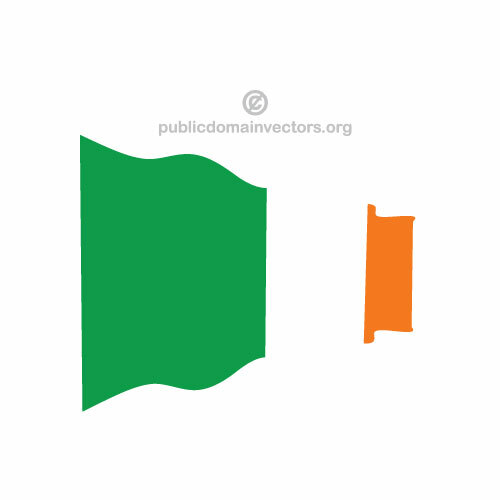 आयरिश वेक्टर झंडा लहराते