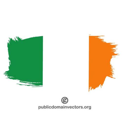 爱尔兰国旗绘画描边