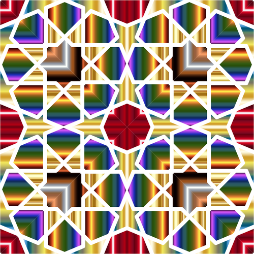 Gráficos vectoriales de mosaicos geométricos islámicos