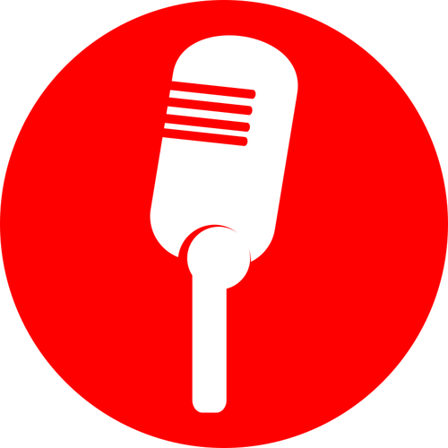 Vektorové ikonu mikrofonu