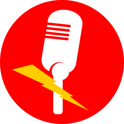 Drahtloses Mikrofon-Vektor-Symbol