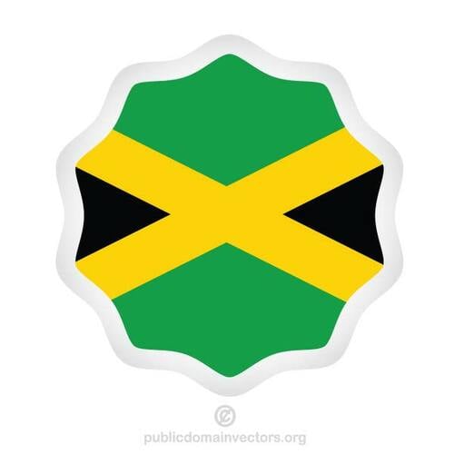 Etiqueta engomada de la Jamaica