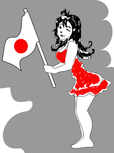 Japansk cheerleader bilde