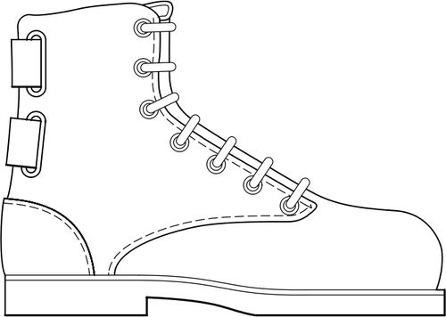 Vaelluksen käynnistyksen vektori clipart-kuva