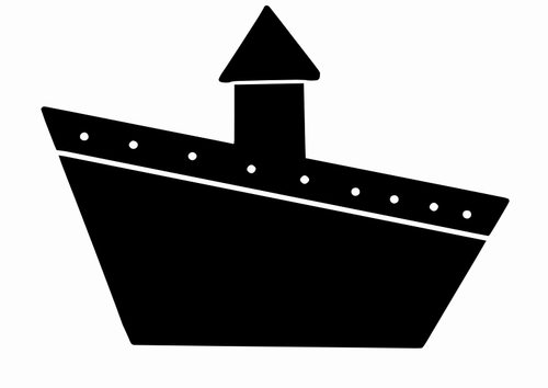 Корабль знак векторного рисования