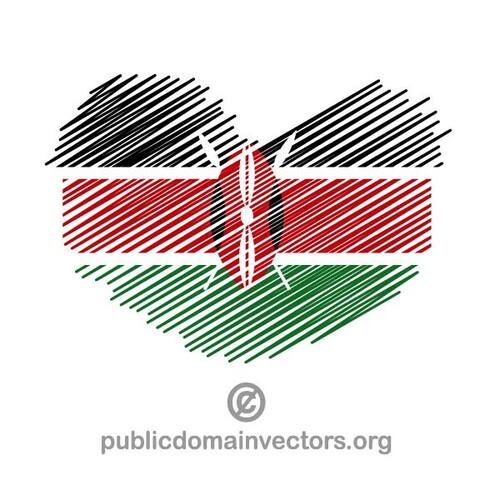 내가 사랑 하는 케냐 벡터 그래픽