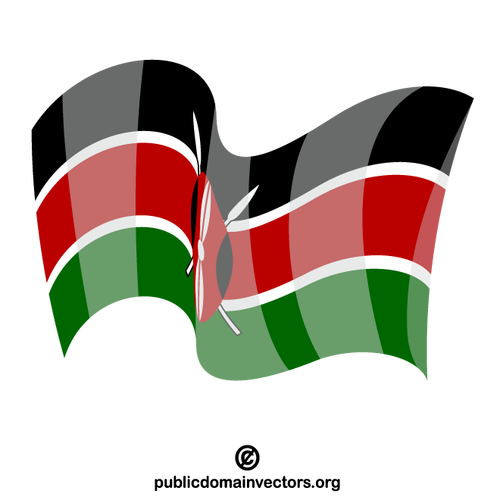 Bandera del estado de Kenia