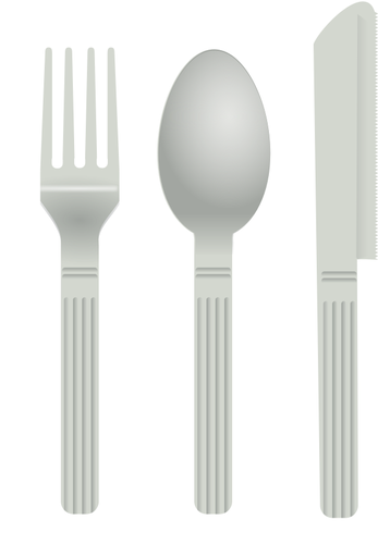 Knife fork and spoon