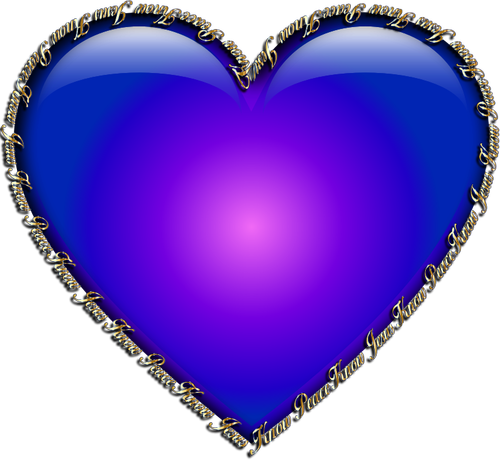 Immagine del cuore blu
