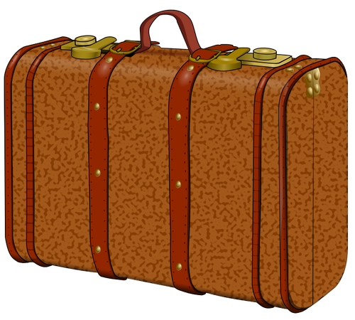 Koffer met vlekken