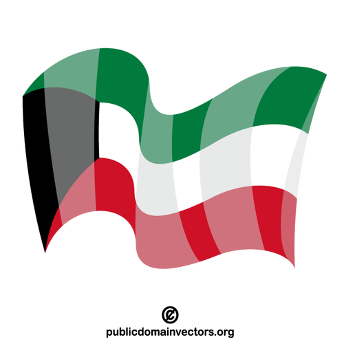 Flagge des Staates Kuwait