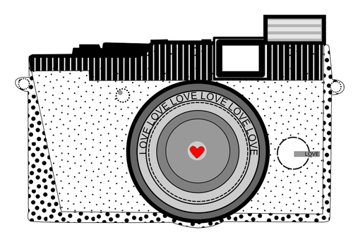 Ilustración de vector de cámara amateur