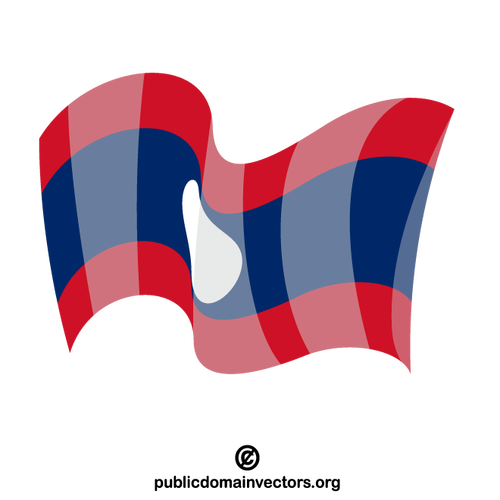 Laos statsflagg