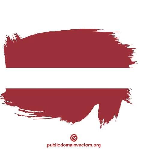 라트비아의 그려진된 국기
