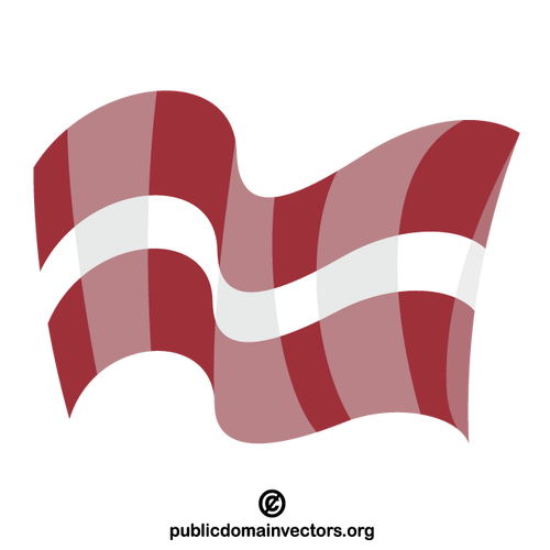 Lettiska statsflaggan