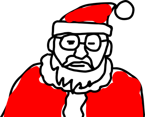 圣诞老人的素描图像