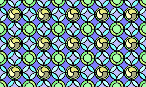 Colorful leaded glass background vector image