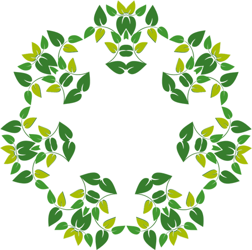 별 모양의 잎이 패턴 그래픽