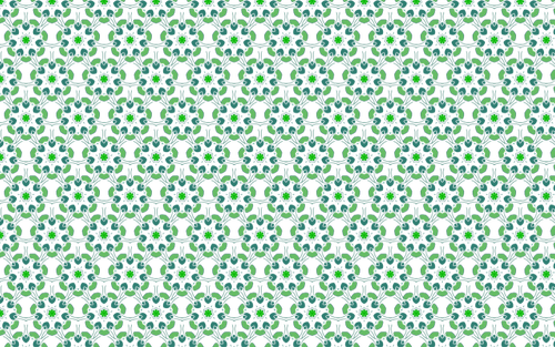 Eindeloze groene bladeren patroon tekening