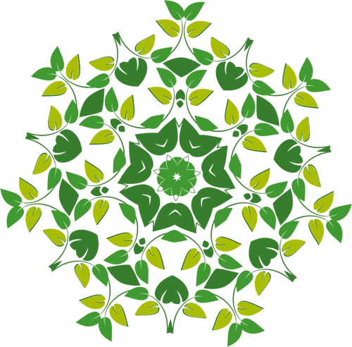 Vector de la imagen de patrón floral abstracto