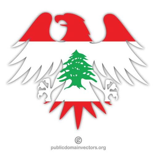 Libanesiska flaggan emblem