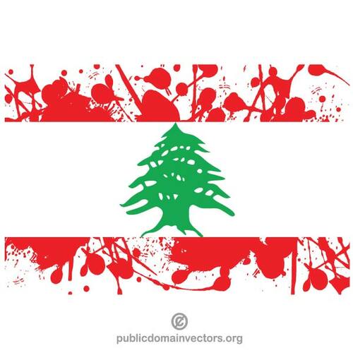 Libanesisk flagga