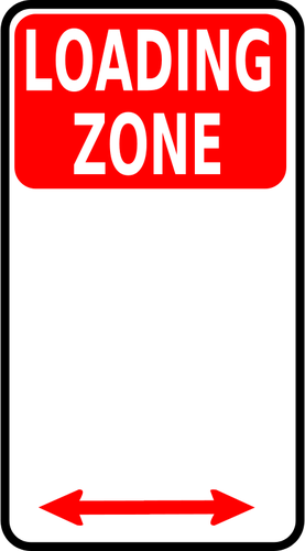 Zona trafic roadsign vector imagine de încărcare